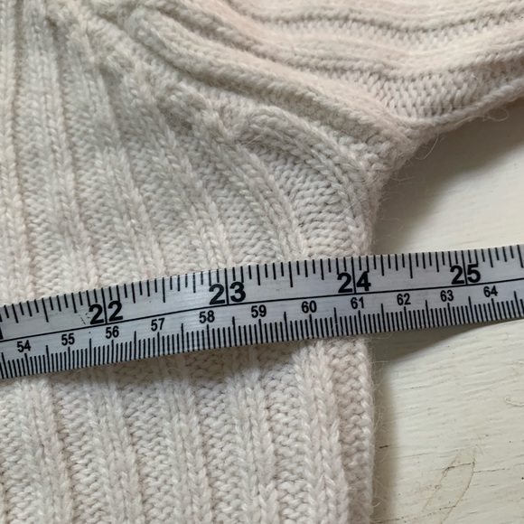 Moussy Cream Ribbed Knit Wool Sweater - Picture 6 of 6